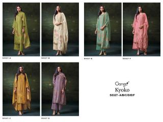 Ganga kyoko 5327 wholesale market in mumbai for dress materials